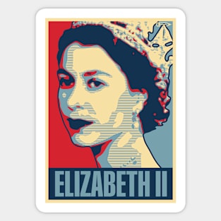 Elizabeth II Sticker